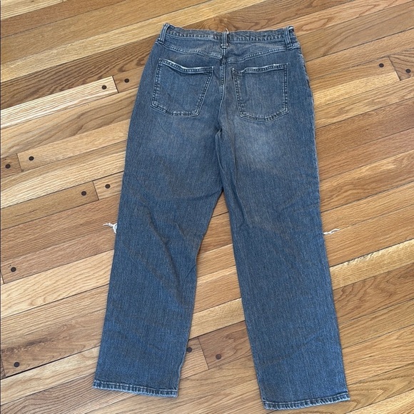 Universal Thread 8 29R Women Vintage Straight Leg Distressed Denim Jeans - Picture 6 of 7